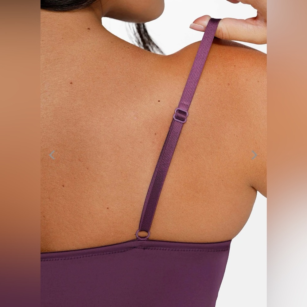 Popilush Shapewear Mesh Corset Panel Built-In Sculpting Midi Dress - Picture 7 of 12